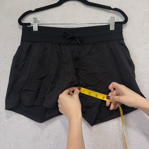 The North Face Shorts Womens Small Black Stretch Drawstring Zip Pocket NF0AAQF - Picture 4 of 13